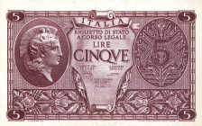 CARTAMONETA - BIGLIETTI DI STATO - Luogotenenza (1944-1946) - 5 Lire 23/11/1944 Alfa 65; Lireuro 14C Bolaffi/Cavallaro/Giovinco Lotto di 10 biglietti ...