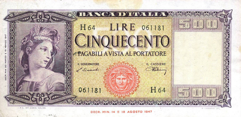CARTAMONETA - BANCA d'ITALIA - Repubblica Italiana (monetazione in lire) (1946-2...