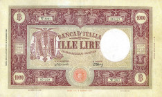 CARTAMONETA - BANCA d'ITALIA - Repubblica Italiana (monetazione in lire) (1946-2001) - 1.000 Lire - Barbetti (medusa) 14/04/1948 Alfa 648; Lireuro 52B...