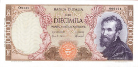 CARTAMONETA - BANCA d'ITALIA - Repubblica Italiana (monetazione in lire) (1946-2001) - 10.000 Lire - Michelangelo 15/02/1973 Alfa 856; Lireuro 74 G Ca...