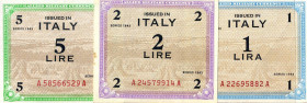 CARTAMONETA - COLONIE ED OCCUPAZIONI DI TERRITORI ITALIANI - Allied Military Currency - AM Lire (1943-1945) - 5 Lire 1943-45 Italiano Inglese Gav. 257...
