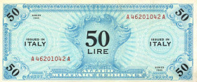 CARTAMONETA - COLONIE ED OCCUPAZIONI DI TERRITORI ITALIANI - Allied Military Currency - AM Lire (1943-1945) - 50 Lire 1943 Italiano - FLC Gav. 246
SP...