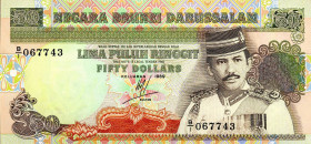CARTAMONETA ESTERA - BRUNEI - Hassanal Bolkiah (1967) - 50 Ringgit 1989 Pick 16
FDS
