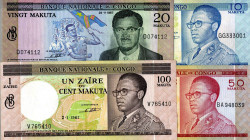 CARTAMONETA ESTERA - CONGO REP. DEMOCRATICA - Repubblica - Serie 4 valori
 4 valori -
qSPL÷qFDS