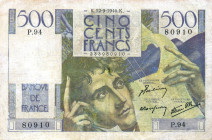 CARTAMONETA ESTERA - FRANCIA - Governo Provvisorio di De Gaulle (1944-1946) - 500 Franchi 12/09/1946
qBB
