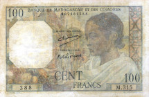 CARTAMONETA ESTERA - MADAGASCAR - Quarta Repubblica (1947-1958) - 100 Franchi (1950-51) Pick 46
meglio di MB