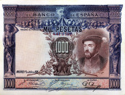 CARTAMONETA ESTERA - SPAGNA - Alfonso XIII (1886-1931) - 1.000 Pesetas 01/07/1925 Pick 70 Pressato
 Pressato
BB+