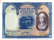CARTAMONETA ESTERA - SPAGNA - Alfonso XIII (1886-1931) - 500 Pesetas 24/07/1927
SPL