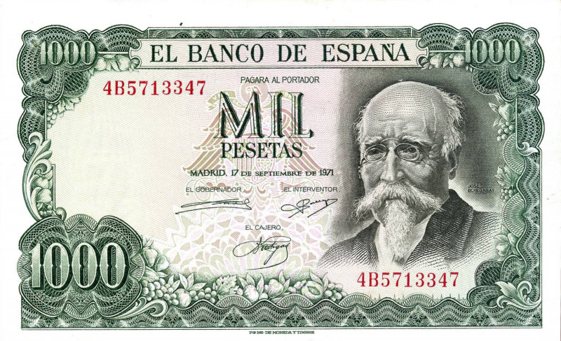 CARTAMONETA ESTERA - SPAGNA - Francesco Franco Caudillo (1939-1975) - 1.000 Pese...