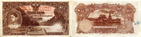 CARTAMONETA ESTERA - THAILANDIA - Rama VIII (1935-1946) - 50 Baht (1935-1936) Pick 28 Scritta a biro al R/
 Scritta a biro al R/
BB
