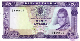 CARTAMONETA ESTERA - ZAMBIA - Repubblica - 20 Kwacha (1969) Pick 13
qFDS