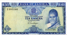 CARTAMONETA ESTERA - ZAMBIA - Repubblica - 10 Kwacha (1969) Pick 12
BB+