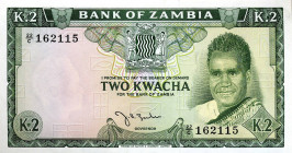 CARTAMONETA ESTERA - ZAMBIA - Repubblica - 2 Kwacha (1969) Pick 11
qFDS