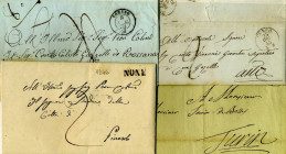 LOTTI - PREFILATELICHE 8 lettere manoscritte tutte destinate a città piemontesi
Buono