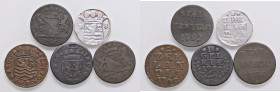 LOTTI - Estere OLANDA - Lotto di 5 monete
MB÷qBB