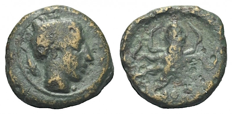 Sizilien. Syrakus. 2. Demokratie (466 - 405 v. Chr.).

 Bronze (Onkia). Ca. 43...