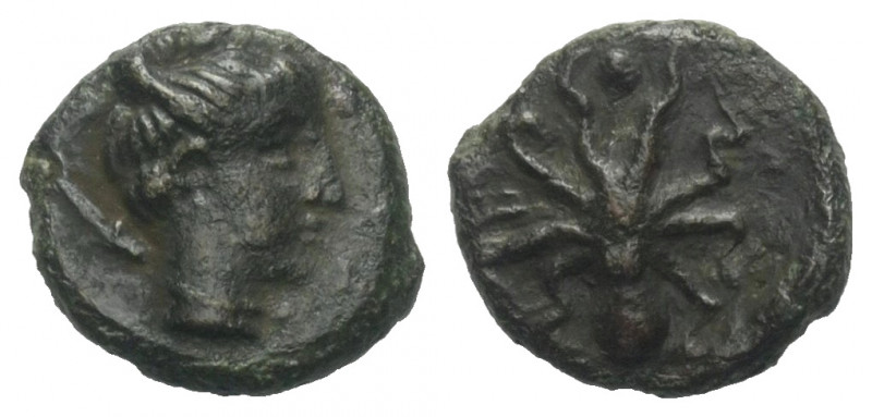 Sizilien. Syrakus. 2. Demokratie (466 - 405 v. Chr.).

 Bronze (Onkia). Ca. 43...