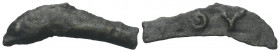 Sarmatien. Olbia.

 Bronze. Ca. 525 - 410 v. Chr.
Vs: Delfin links.
Rs: Theta Ypsilon.

31 mm. 1,66 g. 

HGC 3, 1879.
 Sehr schön.