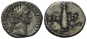 Kappadokien. Kaisareia (Caesarea). Domitianus (81 - 96 n. Chr.).

 Didrachme (Silber). 93 / 94 n. Chr. (Jahr 13).
Vs: Kopf mit Lorbeerkranz rechts....
