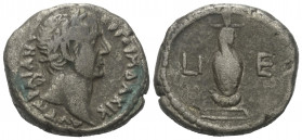 Ägypten. Alexandria. Traianus (98 - 117 n. Chr.).

 Tetradrachme (Billon). 111 / 112 n. Chr. (Jahr 15).
Vs: Kopf mit Lorbeerkranz rechts.
Rs: Kano...