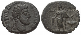 Ägypten. Alexandria. Commodus (177 - 192 n. Chr.).

 Tetradrachme (Billon). 189 / 190 n. Chr. (Jahr 30).
Vs: Kopf mit Lorbeerkranz rechts.
Rs: Ser...