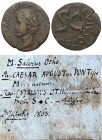 Augustus (31 v. - 14 n. Chr.).

 As. 7 v. Chr. Rom.
Münzmeister M. Salvius Otho.
Vs: [CA]ESAR AVGVST PONT MAX TR[IBVNIC POT]. Kopf links.
Rs: [M ...