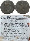 Domitianus (81 - 96 n. Chr.).

 As. 88 - 89 n. Chr. Rom.
Vs: IMP CAES DOMIT AVG GERM COS XIIII CENS PER P P. Büste mit Strahlenkrone und Ägis recht...