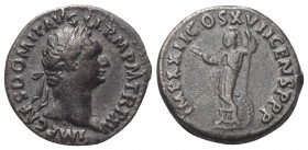 Domitianus (81 - 96 n. Chr.).

 Denar (Silber). 95 - 96 n. Chr. Rom.
Vs: IMP CAES DOMIT AVG GERM P M TR P XV. Kopf mit Lorbeerkranz rechts.
Rs: IM...