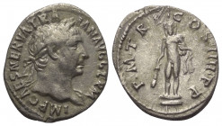 Traianus (98 - 117 n. Chr.).

 Denar (Silber). 101 - 102 n. Chr. Rom.
Vs: IMP CAES NERVA TRAIAN AVG GERM. Büste mit Lorbeerkranz und Drapierung rec...