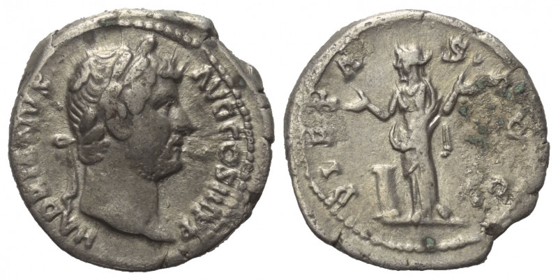 Hadrianus (117 - 138 n. Chr.).

 Denar (Silber). 133 n. Chr. Rom.
Vs: HADRIAN...