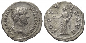 Hadrianus (117 - 138 n. Chr.).

 Denar (Silber). 134 - 138 n. Chr. Rom.
Vs: HADRIANVS AVG COS III P P. Büste mit Paludament rechts.
Rs: FORTVNA AV...