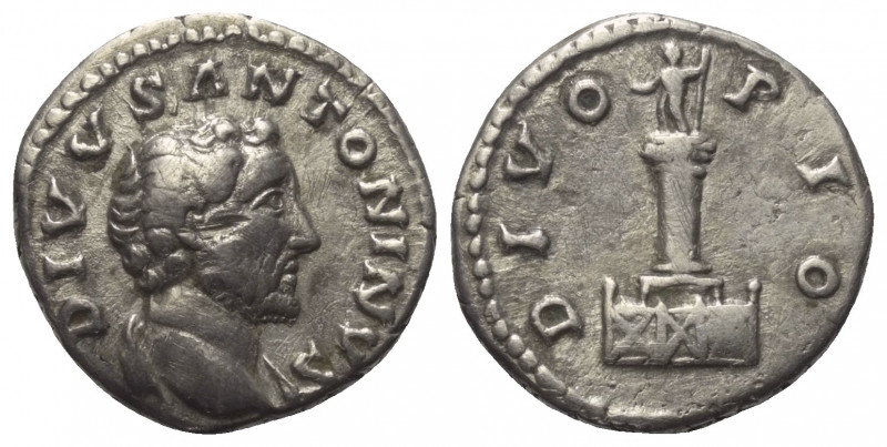 Antoninus Pius (138 - 161 n. Chr.).

 Denar (Silber). 161 n. Chr. Rom.
Vs: DI...