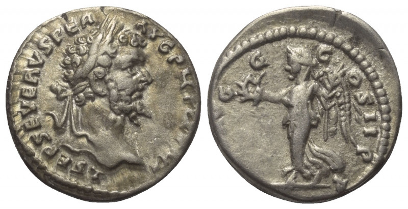 Septimius Severus (193 - 211 n. Chr.).

 Denar (Silber). 198 n. Chr. Laodiceia...