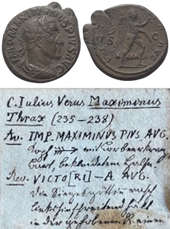 Maximinus I. Thrax (235 - 238 n. Chr.).

 As. 235 - 236 n. Chr. Rom.
Vs: IMP ...