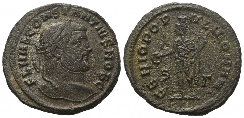 Constantius I. Chlorus (305 - 306 n. Chr.).

 Follis. 294 n. Chr. Siscia.
Vs:...