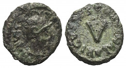 Ostgoten. Athalarich (526 - 534 n. Chr.).

 5 Nummi (Kupfer). Rom.
Vs: INVIC - TA ROMA. Büste der behelmten Roma nach rechts.
Rs: D N ATHALARICVS ...
