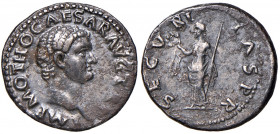 Otho 69
Römische Münzen. Denarius, Januar-März 69 n. Chr.. Av.: IMP M OTHO CAESAR AVG TR P, Kopf n.r. Rv.: SECV-RI-TAS P R, Securitas mit Kranz und Sz...