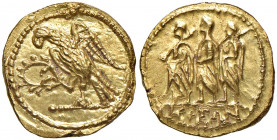Koson ca. 50 - 25 v. Chr.
Griechen, Thrakien. Au-Stater, o. Jahr. 8,53g
Friedb. 124
vz