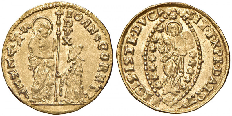 Givanni Corner II. 1709 - 1722
Italien, Venedig. Zecchine. IOAN * CORNEL · DVX, ...