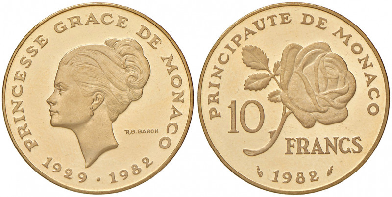 Rainier 1949 - 2005
Monaco. 10 Francs, 1982. auf den Tod der Fürstin Grace Patri...