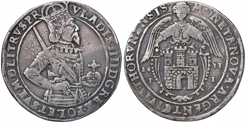 Wladislaw IV. 1633 - 1648
Polen. Taler, 1633. Hüftbild des Königs rechts // Enge...