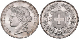 Eidgenossenschaft
Schweiz. 5 Franken, 1916 B. Bern
25,00g
HMZ 2-1198o
stgl