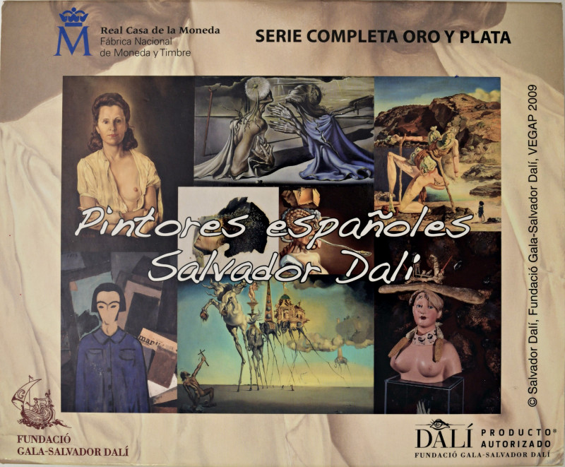 Serie completa. Plata y oro., 2009
Spanien. Monedas 2009 Dalí. Serie completa. P...