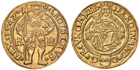Ferdinand I. 1521 - 1564
Dukat, 1542. Kremnitz
3,57g
MzA. Seite 25
f.stgl