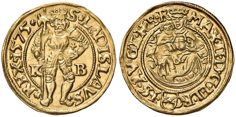 Maximilian II. 1564 - 1576
Dukat, 1575. Kremnitz
3,54g
MzA. Seite 60
vz