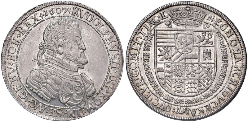 Rudolph II. 1576 - 1612
Taler, 1607. Hall
28,78g
MzA. Seite 93, Dav. 3006, Voglh...