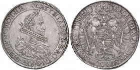 Matthias II. 1612 - 1619
Taler, 1619, K-B. Kremnitz
28,56g
MzA. Seite 107
f.vz