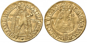 Matthias II. 1612-1619
Dukat, 1616, N-B. Nagybanya
3,47g
MzA. Seite 103
f.vz