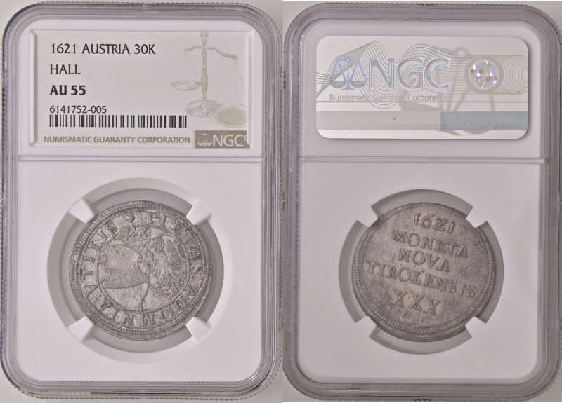 Erzherzog Leopold V. 1619 - 1632
XXX Kreuzer / 30 Kreuzer - 1/2 Kippergulden, 16...