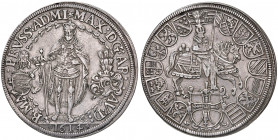 Erzherzog Maximilian III. von Österreich 1590 - 1618 als Hochmeister des Deutschen Ordens
2 Taler, 1614. Hall
27,28g
Dav. 5854, MT 412, Prokisch 59.5....